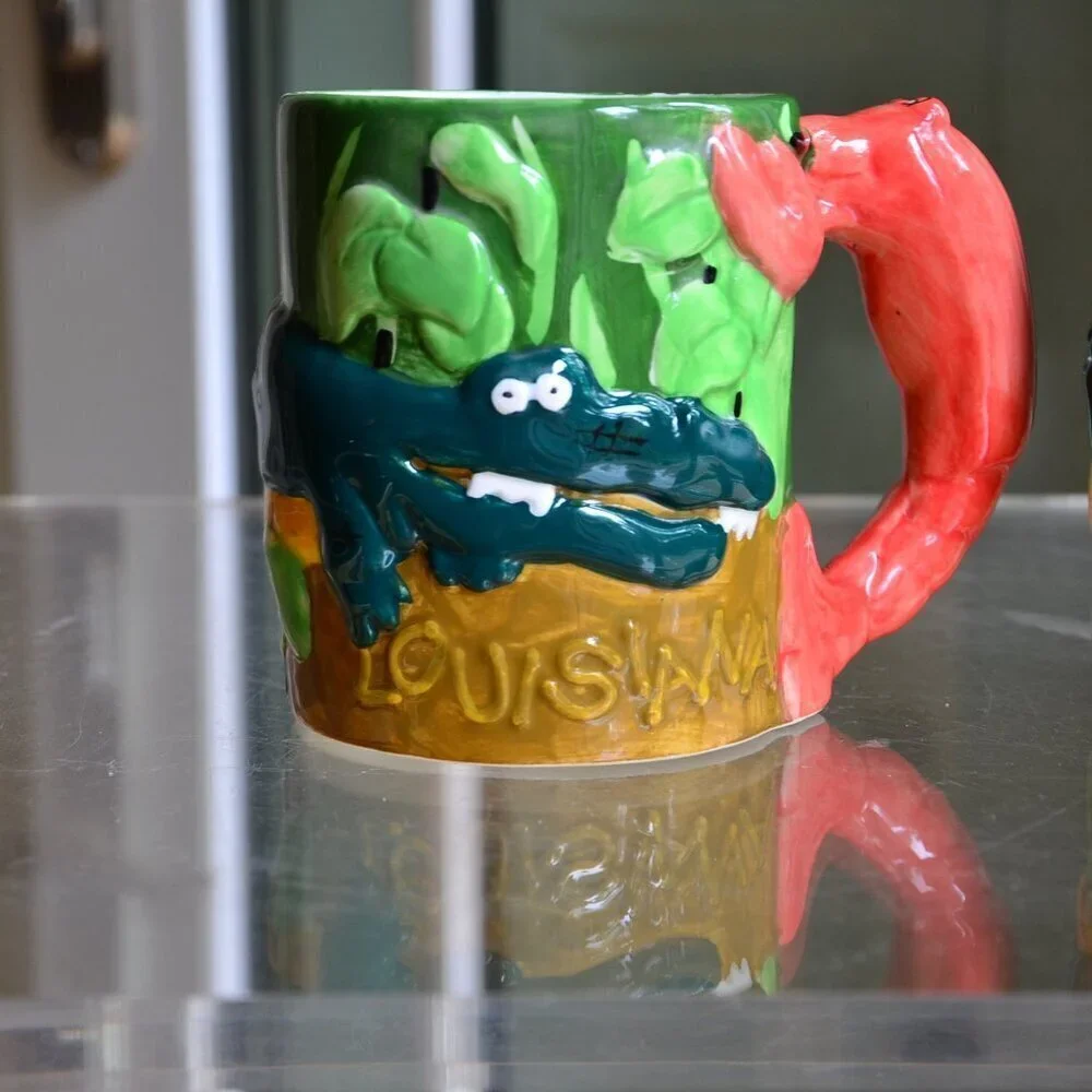 Set of Two Louisiana Lobster Mugs
